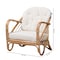 Baxton Studio Aliane Modern Bohemian Natural Brown Antique Rattan Armchair 219-12700-ZORO - alternate 2
